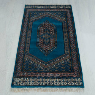 Velora 3x5 Persian Medallion Bokhara Pure Wool Rug