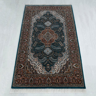 Mandana 4x7 Vintage Persian Tabriz Inspired Wool Rug