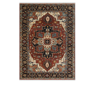 Safi 6x9 Hand Knotted High KPSI Persian Serapi Wool Rug