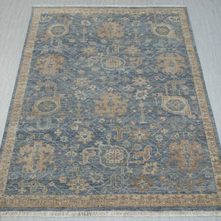 Stewart 8x10 Hand Knotted Distressed Oushak Wool Rug
