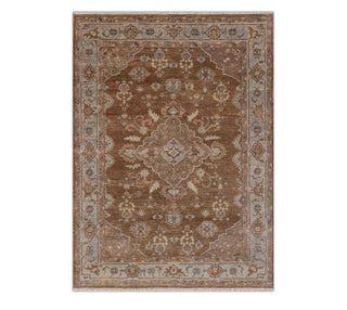 Masciar 8x10 Rustic Brown Oushak Area Rug