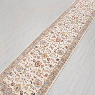 ivory turkish runner rugs hand knotted wool hallway runners
