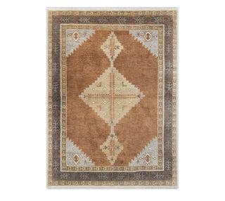 kate rug lulu & georgia 8x10 hand knotted rust brown woolen area rugs
