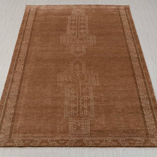 lulu and georgia Velasquez brown earth tone custom size wool rug 